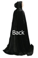 Black robed figure TAGGED BACK
